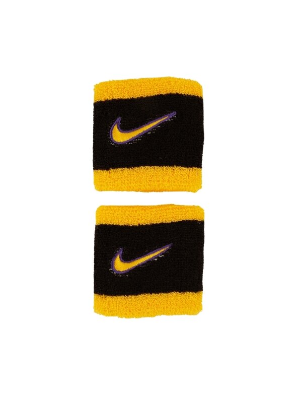 Nike Swoosh Wristbands Frotki ant rankos 2 vnt. juoda-geltona N1012405009OS Nike Swoosh Wristbands Frotki ant rankos 2 vnt. juoda-geltona N1012405009OS