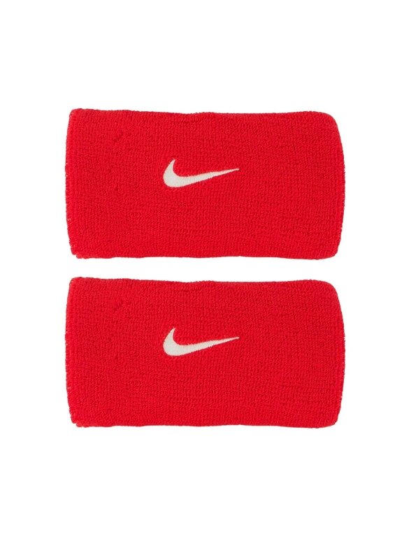 Nike Swoosh apyrankės 2 vnt. raudona N1012406610OS Nike Swoosh apyrankės 2 vnt. raudona N1012406610OS