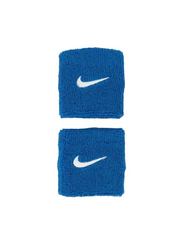 Nike Swoosh Wristbands Rankinės juostos mėlynos 2 vnt. N1012405400OS Nike Swoosh Wristbands Rankinės juostos mėlynos 2 vnt. N1012405400OS