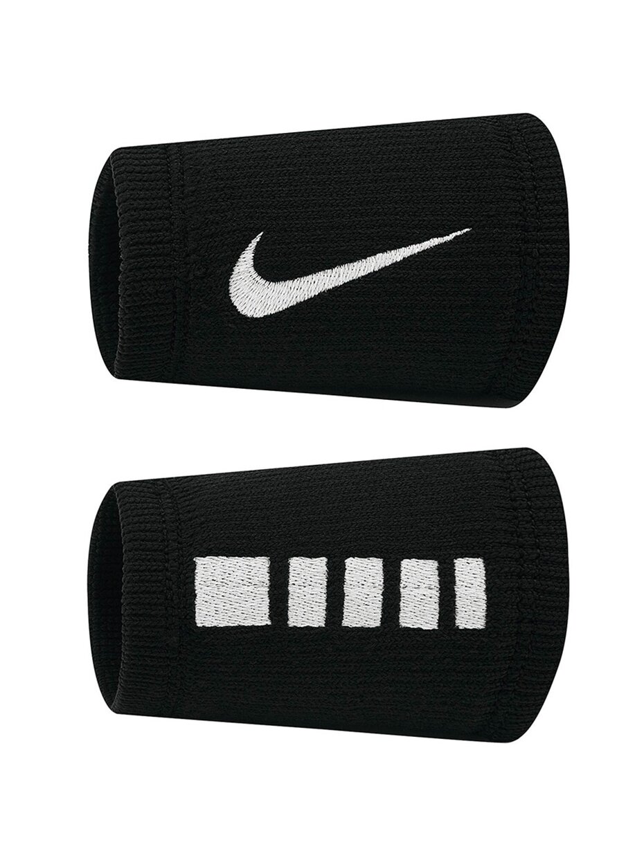 Nike riešo apyrankės Elite Doublewide, 2 vnt., juodos-baltos N1006700010OS Nike riešo apyrankės Elite Doublewide, 2 vnt., juodos-baltos N1006700010OS