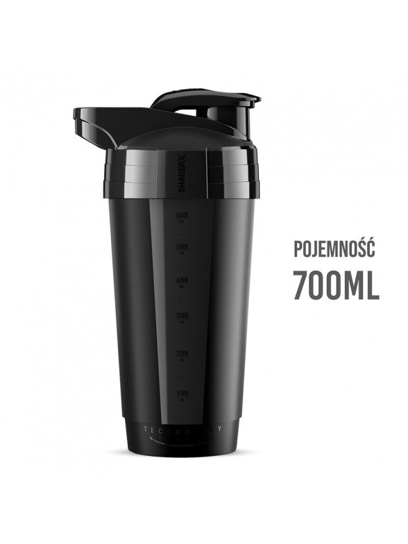 Gertuvė-plaktuvė NO10 600 ml Juoda 1 Gertuvė-plaktuvė NO10 600 ml Juoda 1