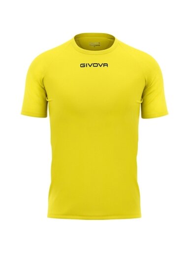 Givova Capo MC marškinėliai geltoni MAC03 0007