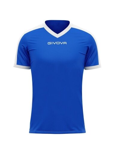 Givova Revolution Interlock marškinėliai mėlynos ir baltos spalvos MAC04 0203