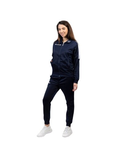 Givova Tuta Revolution sportinis kostiumas tamsiai mėlynos ir baltos spalvos TR033 0403