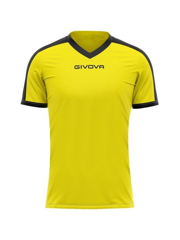 Givova Revolution Interlock marškiniai geltoni-juodi MAC04 0710 1 Givova Revolution Interlock marškiniai geltoni-juodi MAC04 0710 1