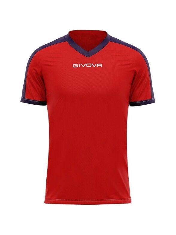 Givova Revolution Interlock marškinėliai raudoni ir tamsiai mėlyni MAC04 1204 1 Givova Revolution Interlock marškinėliai raudoni ir tamsiai mėlyni MAC04 1204 1
