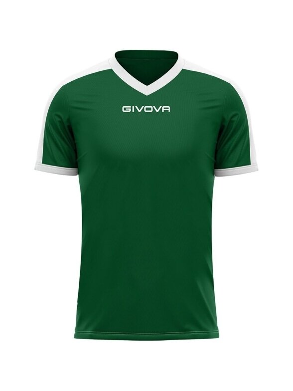 Givova Revolution Interlock marškinėliai žalia ir balta MAC04 1303 1