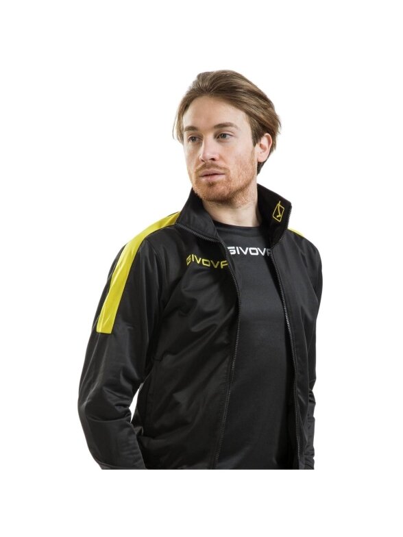 Givova Tuta Revolution sportinis kostiumas juodos ir geltonos spalvos TR033 1007 2