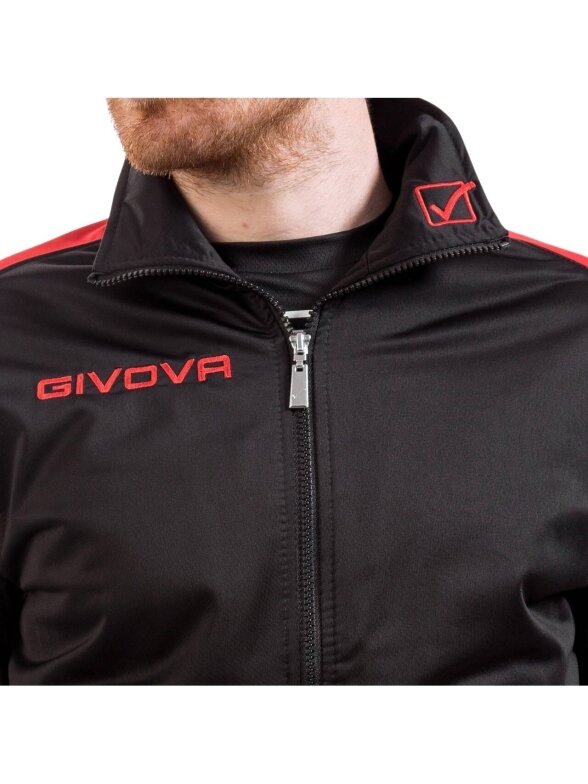 Givova Tuta Revolution sportinis kostiumas juodos ir raudonos spalvos TR033 1012 3 Givova Tuta Revolution sportinis kostiumas juodos ir raudonos spalvos TR033 1012 3