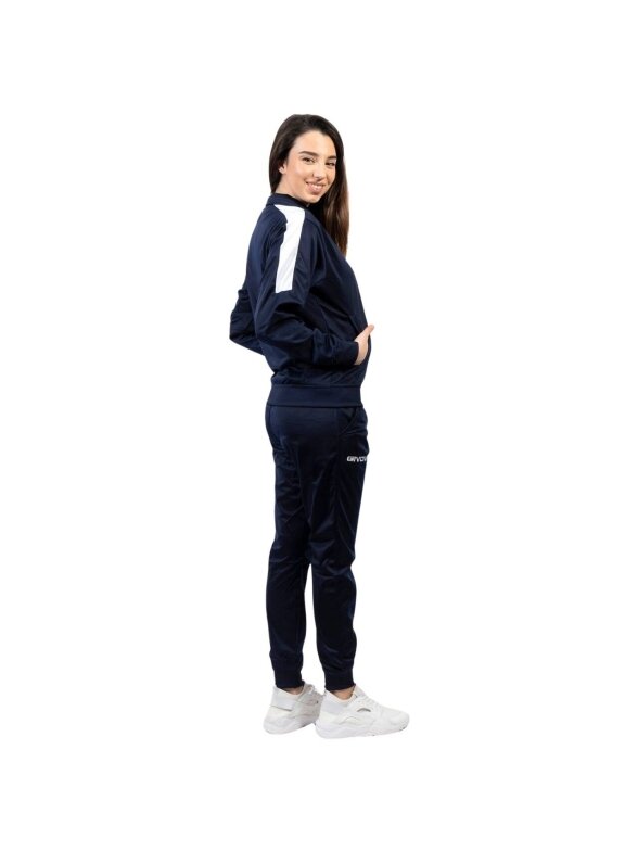 Givova Tuta Revolution sportinis kostiumas tamsiai mėlynos ir baltos spalvos TR033 0403 1 Givova Tuta Revolution sportinis kostiumas tamsiai mėlynos ir baltos spalvos TR033 0403 1