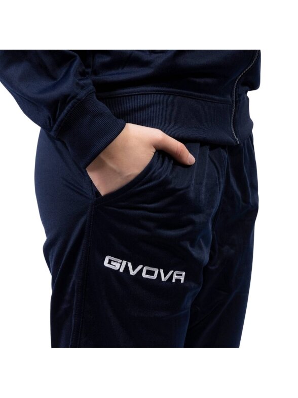 Givova Tuta Revolution sportinis kostiumas tamsiai mėlynos ir baltos spalvos TR033 0403 3 Givova Tuta Revolution sportinis kostiumas tamsiai mėlynos ir baltos spalvos TR033 0403 3