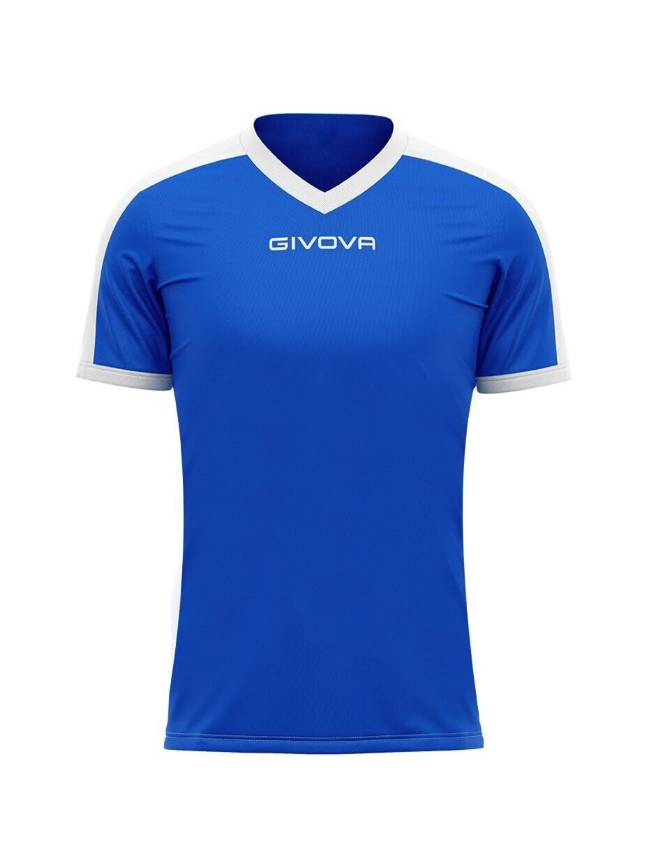 Givova Revolution Interlock marškinėliai mėlynos ir baltos spalvos MAC04 0203 1 Givova Revolution Interlock marškinėliai mėlynos ir baltos spalvos MAC04 0203 1