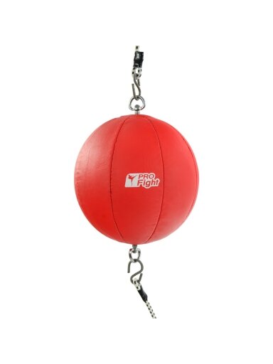 Profight 903 Bokso gruša PVC su guma raudona