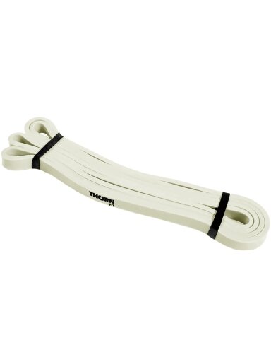 Latekso mankštos juosta Thorn Fit Latex Superband 208x1,30x0,45 cm super mini smėlio spalvos