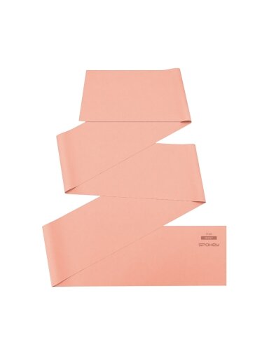 Spokey treniruočių guma Ribbon Tex hard rožinė 943099