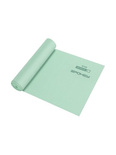 Spokey treniruočių guma Ribbon Tex light žalia 943097