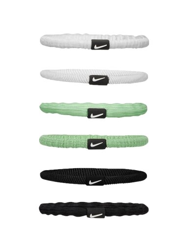 Nike Flex plaukų juostos 6 vnt. balta-žalia-juoda N1009194130OS