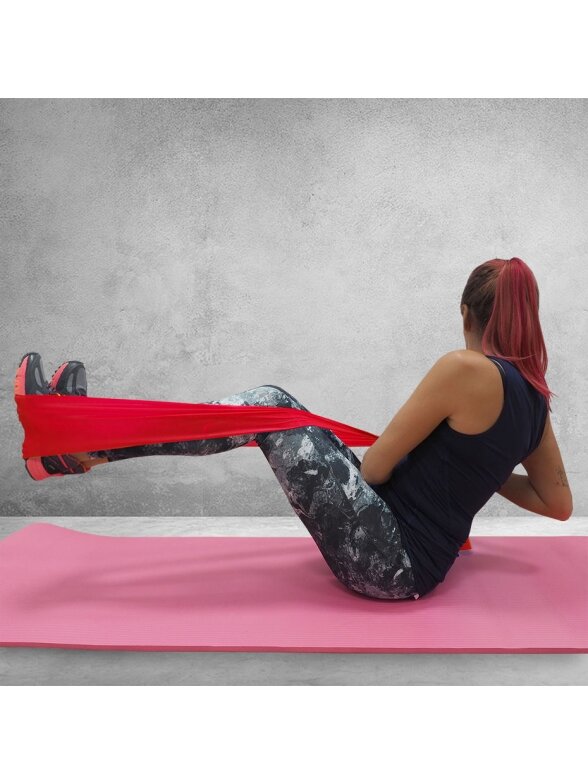 Fitness Profit Heavy guma 120x15x0,55cm raudona DK 2227 4 Fitness Profit Heavy guma 120x15x0,55cm raudona DK 2227 4