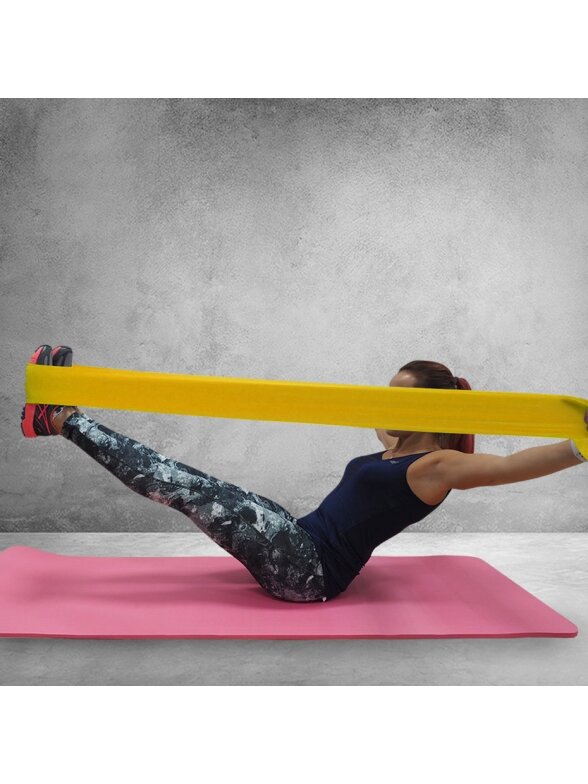 Fitness Profit Long Light guma 200x15x0,35cm geltona DK 2227 4