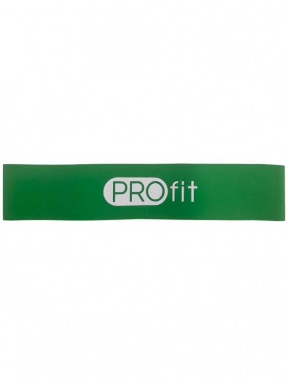 Profit Mini Band guma 50 cm x 5 cm x 1,3 mm žalia