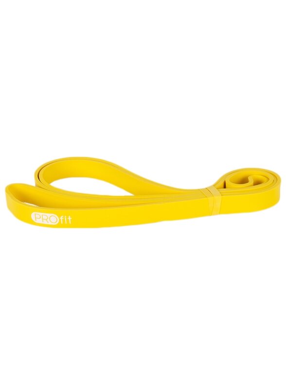 Profit pasipriešinimo guma Power Band, geltona, 208x0,45x2,2 cm, SL2607 2 Profit pasipriešinimo guma Power Band, geltona, 208x0,45x2,2 cm, SL2607 2