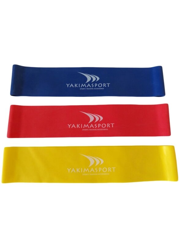 Yakima Sport fitneso juostos 3 vnt. geltona, raudona, mėlyna 100114