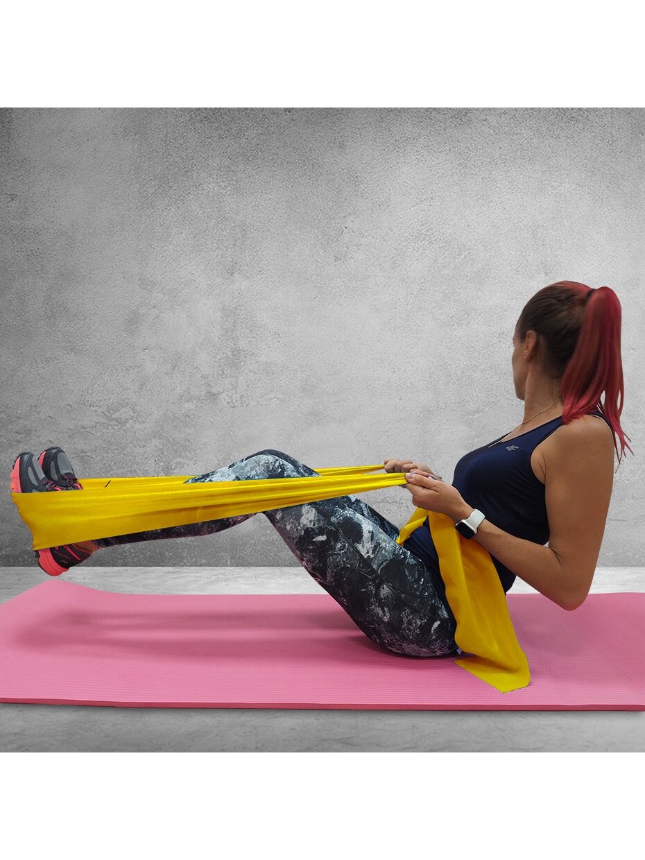 Fitness Profit Light guma 120x15x0,35cm geltona DK 2227 3 Fitness Profit Light guma 120x15x0,35cm geltona DK 2227 3
