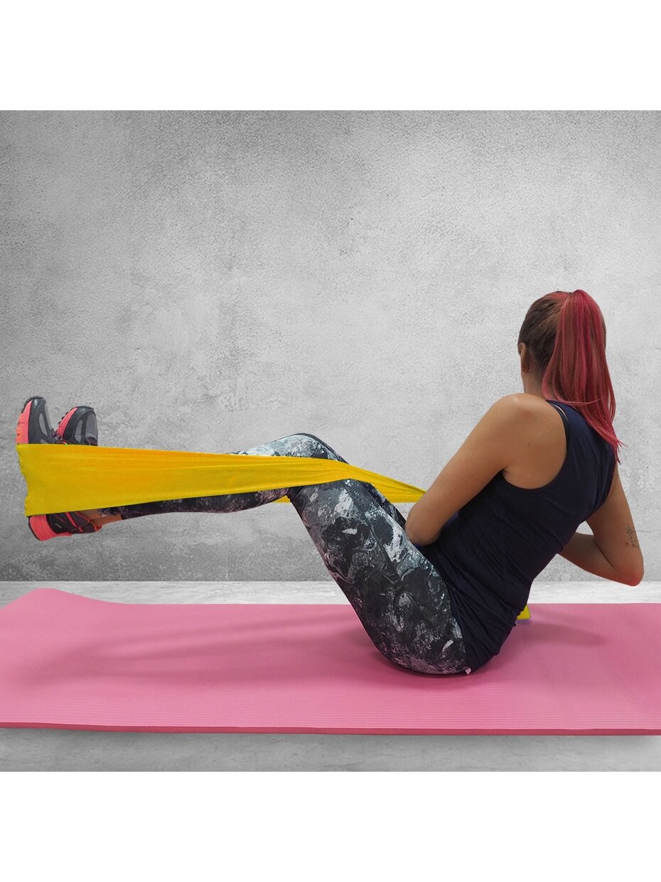 Fitness Profit Light guma 120x15x0,35cm geltona DK 2227 4
