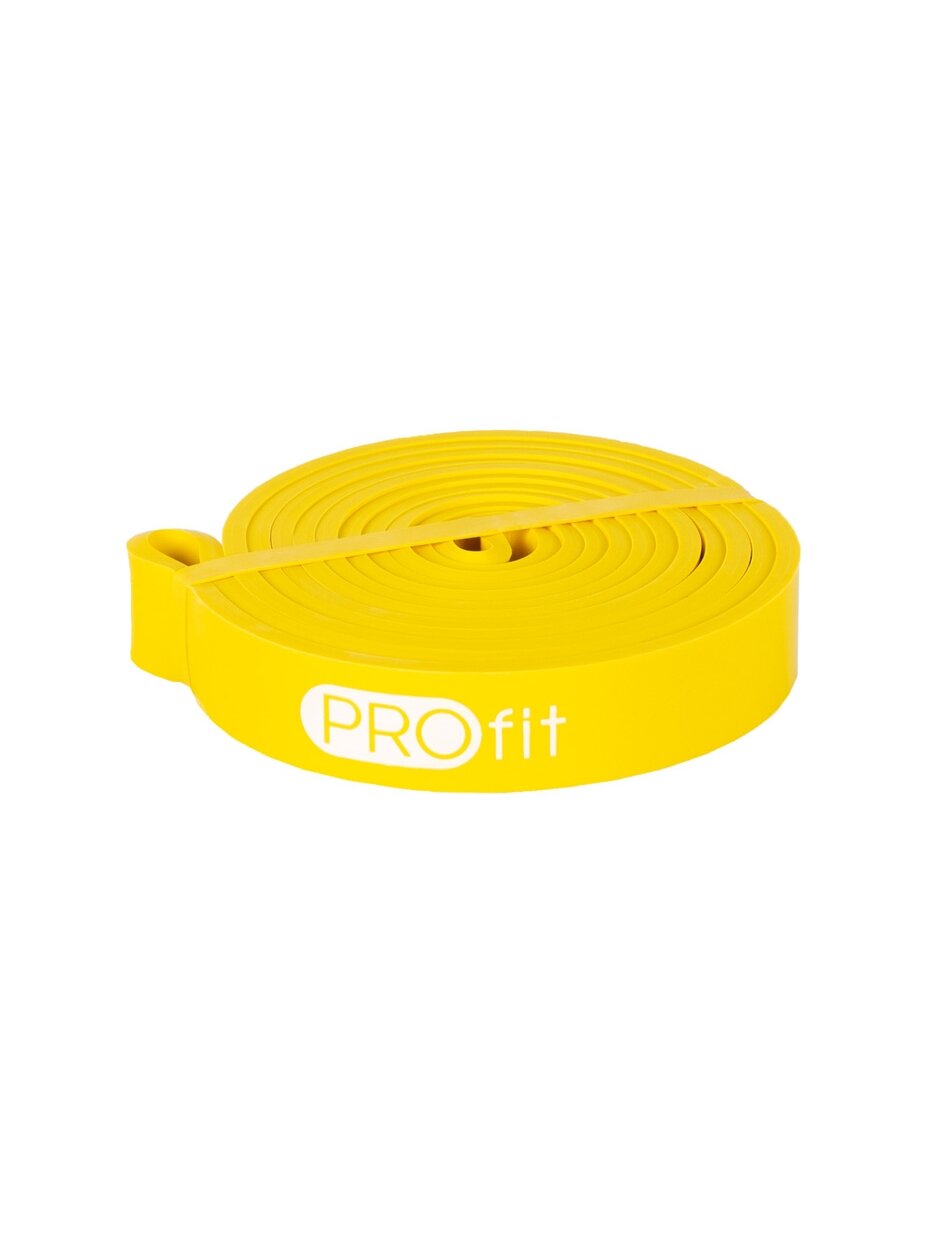 Profit pasipriešinimo guma Power Band, geltona, 208x0,45x2,2 cm, SL2607 1 Profit pasipriešinimo guma Power Band, geltona, 208x0,45x2,2 cm, SL2607 1