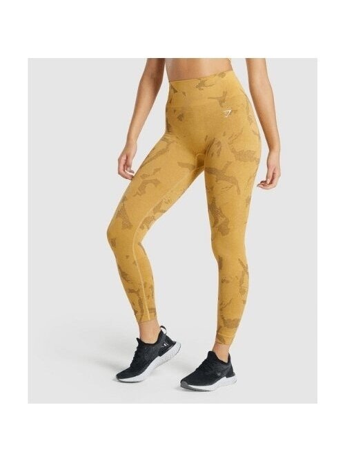 Gymshark leginsai moterims B1A2K geltoni