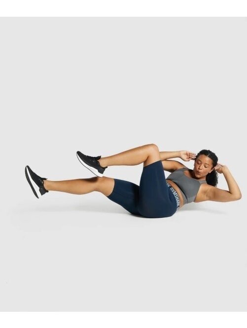Gymshark šortai moterims tamsiai mėlyni 3 Gymshark šortai moterims tamsiai mėlyni 3
