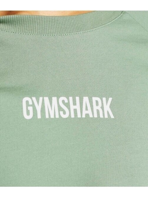 Gymshark marškinėliai moterims GLPO3921 chaki 3