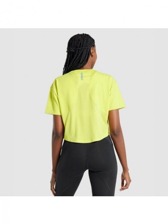 Gymshark marškinėliai moterims B1A7G-YBBD geltoni 2
