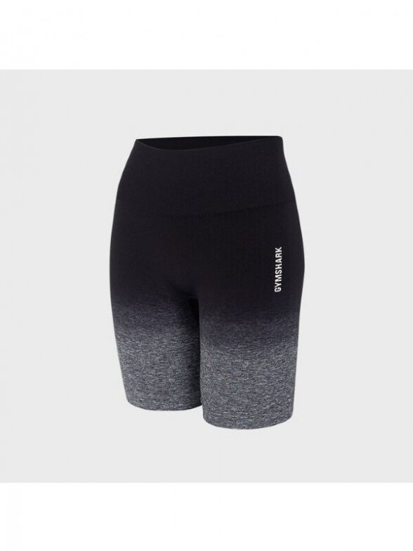 Gymshark šortai moterims GLSH5545 juodi / pilki Gymshark šortai moterims GLSH5545 juodi / pilki