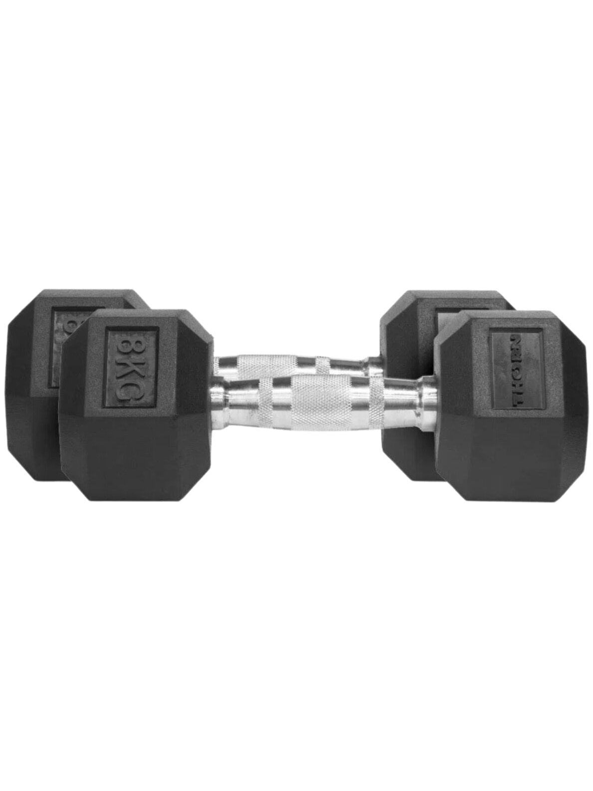 Thorn Fit Hex Rubber Hanteliai 8,0 kg x 2 vnt. Thorn Fit Hex Rubber Hanteliai 8,0 kg x 2 vnt.