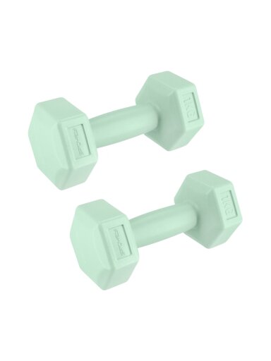 Spokey Monster hanteliai 2x1 kg, žali 944049