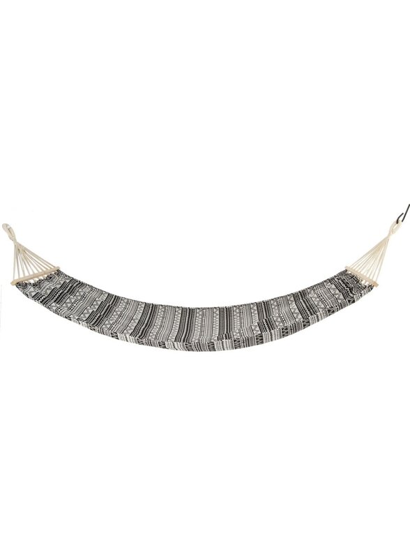 Etno 2 asmenų sodo hamakas 200x150cm juodai baltas 1031262 1