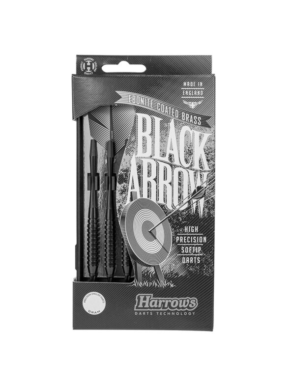 Harrows smiginio strėlytės Softip Black Arrow, juodos, 16 g Harrows smiginio strėlytės Softip Black Arrow, juodos, 16 g