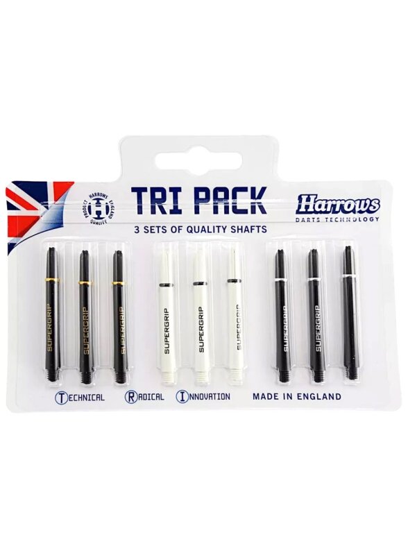 Harrows Shafts Tri Pack juoda, balta