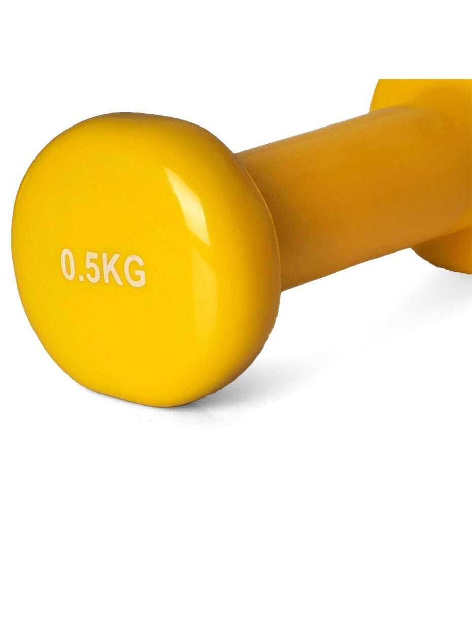 Viniliniai hanteliai Profit geltona 2x0,5 kg DK 4102 5 Viniliniai hanteliai Profit geltona 2x0,5 kg DK 4102 5