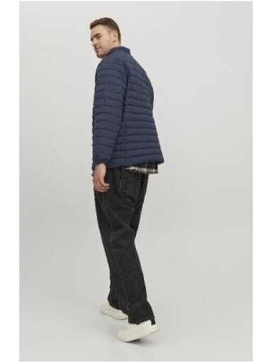 JACK & JONES  Vyriška striukė puffer collar noos PS 12217853 tamsiai mėlyna