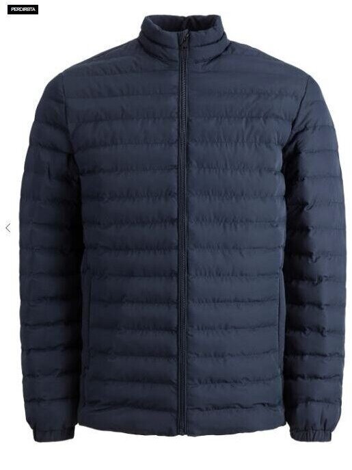 JACK & JONES  Vyriška striukė puffer collar noos PS 12217853 tamsiai mėlyna 9