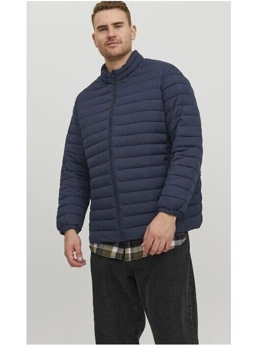 JACK & JONES  Vyriška striukė puffer collar noos PS 12217853 tamsiai mėlyna 6