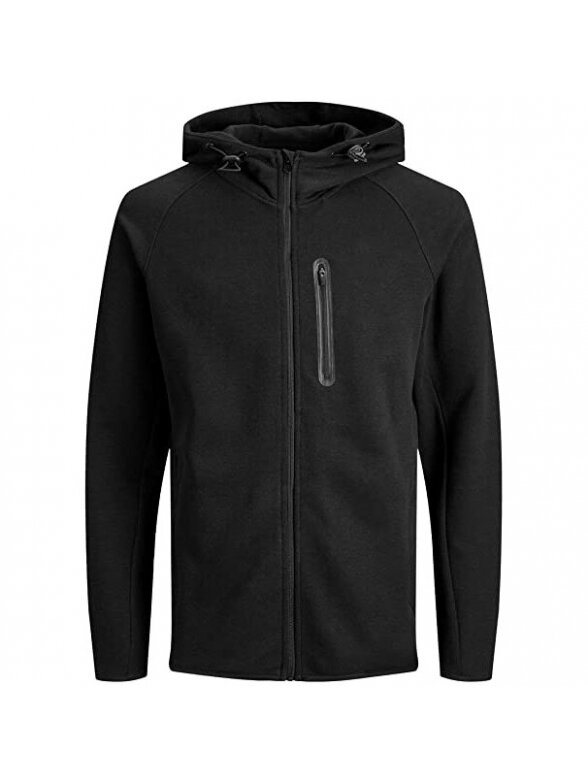 JACK & JONES JJESPORT STS VYRIŠKAS Megztinis SU UŽTRAUKTUKU JUODAS JACK & JONES JJESPORT STS VYRIŠKAS Megztinis SU UŽTRAUKTUKU JUODAS