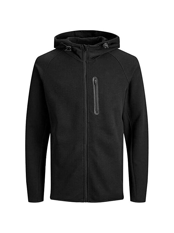 JACK & JONES JJESPORT STS VYRIŠKAS DŽEMPERIS SU UŽTRAUKTUKU JUODAS JACK & JONES JJESPORT STS VYRIŠKAS DŽEMPERIS SU UŽTRAUKTUKU JUODAS