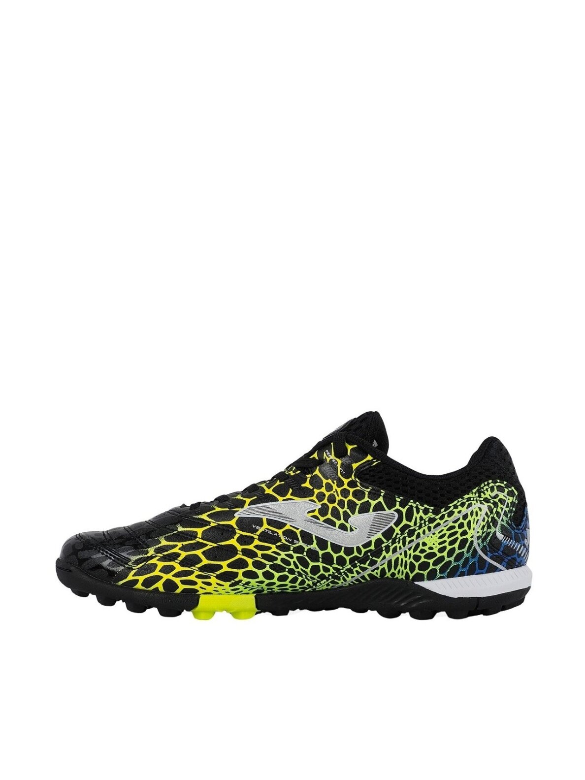 Joma Maxima 2531 Turf futbolo bateliai vyrams juodi-geltoni-žali MAXW2531TF 4