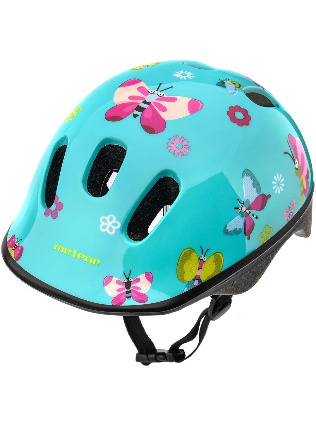 Meteor KS06 Butterflies dviračio šalmas, dydis S 48-52 cm 24823