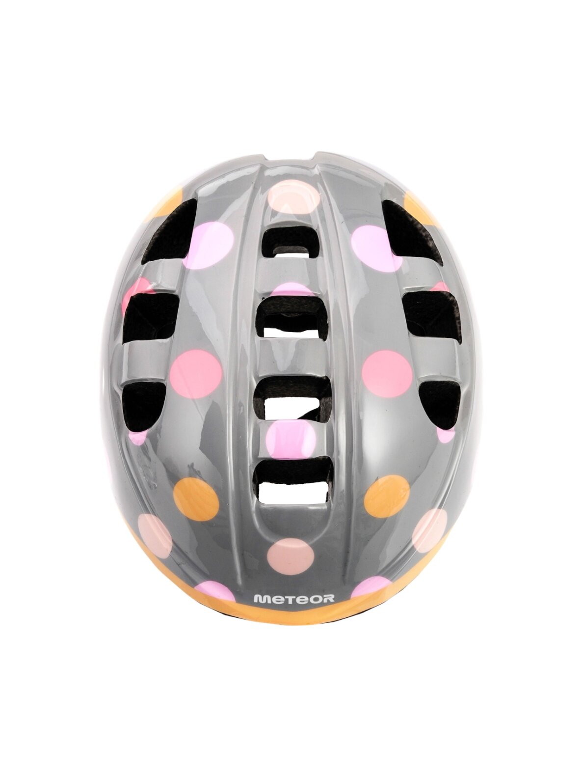 Kask Meteor MA-2 Dots dviratininko šalmas vaikams M 52-56 cm pilkas 3 Kask Meteor MA-2 Dots dviratininko šalmas vaikams M 52-56 cm pilkas 3