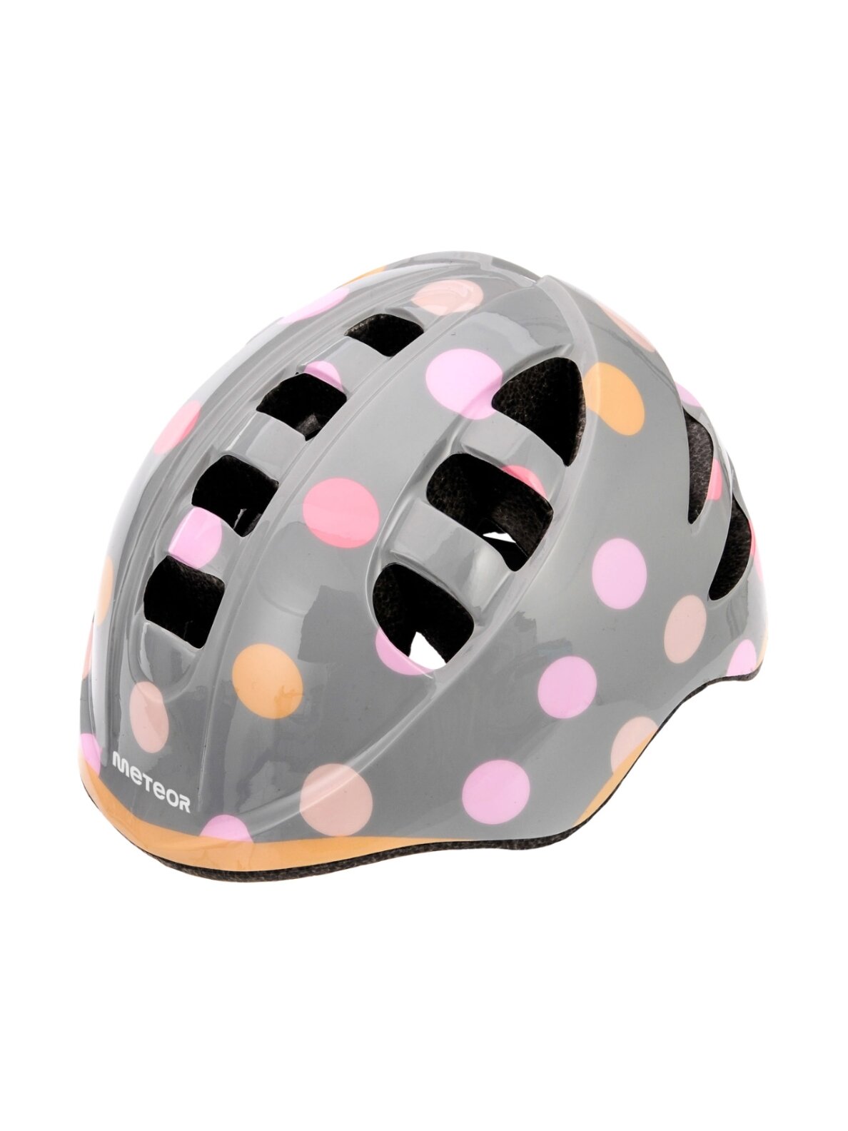 Kask Meteor MA-2 Dots šalmas vaikams pilkas S 48-52 cm