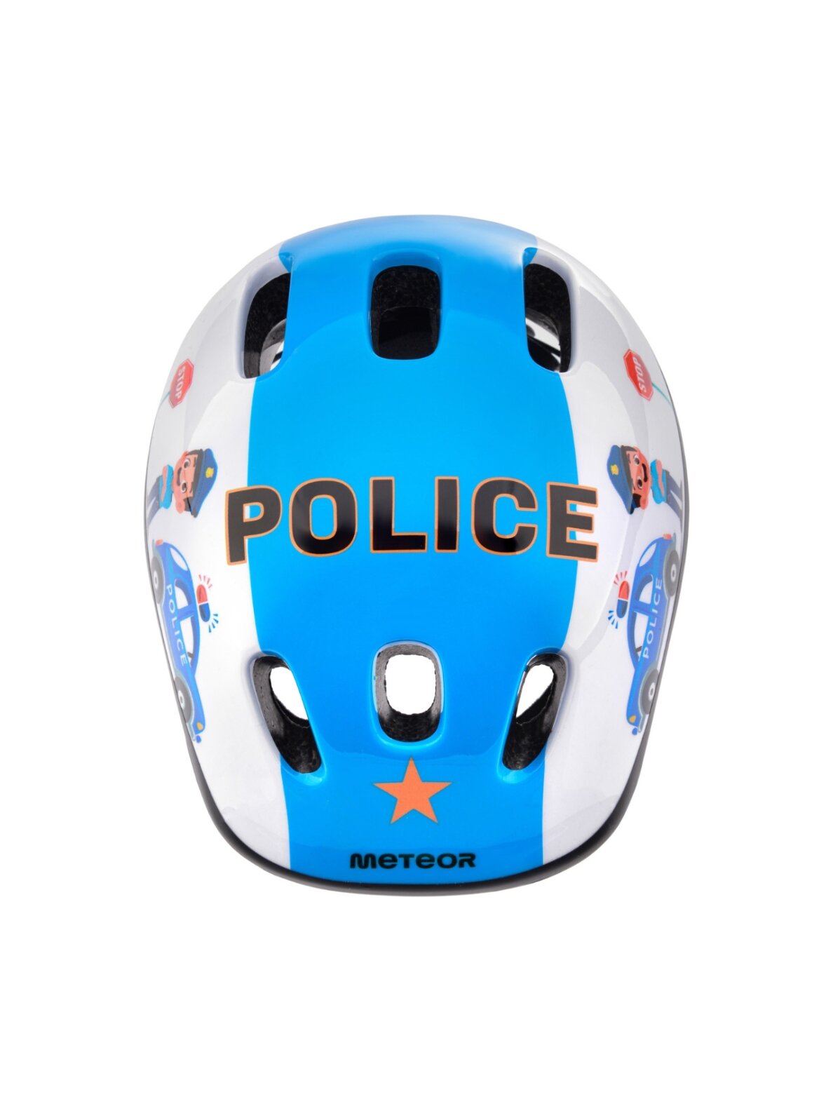 Meteor KS06 Police dviračio šalmas vaikams XS 44-48 cm 2 Meteor KS06 Police dviračio šalmas vaikams XS 44-48 cm 2